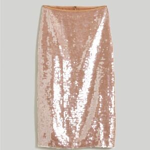 Madewell Sequin Midi Skirt Size 4